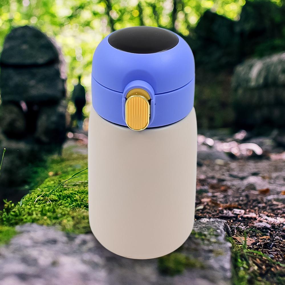Smart Vacuum Insulated Water Bottle With Led Temperature Display (300 Ml Approx) - Color: Mix