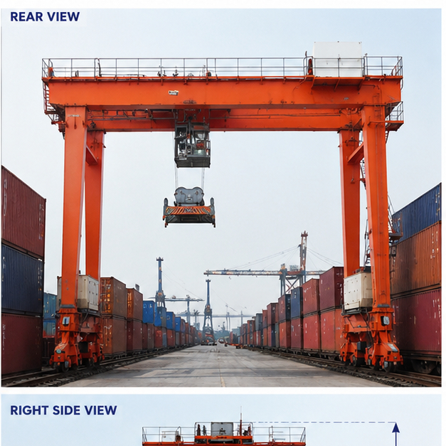 40T Container Handling RMG Gantry Crane