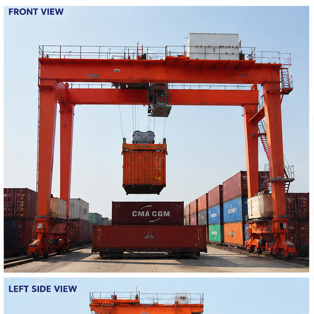 40T Container Handling RMG Gantry Crane