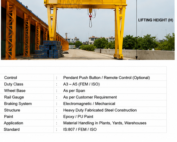 Semi Goliath Gantry Crane