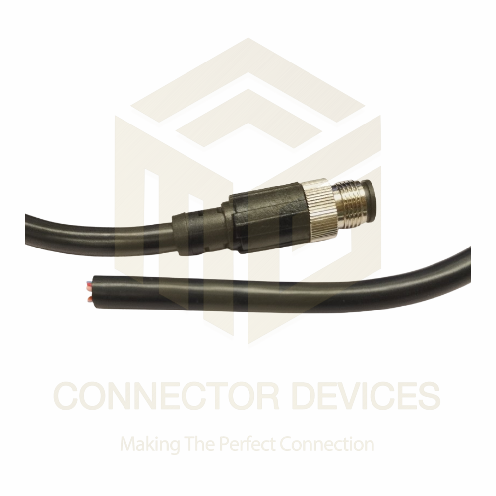 M12 17 Pin Male with moulded Cable