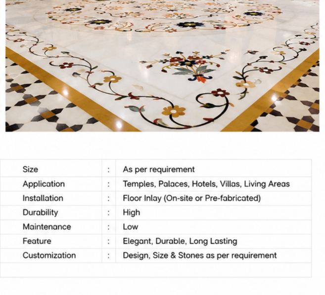Makrana Marble flooring Eley work