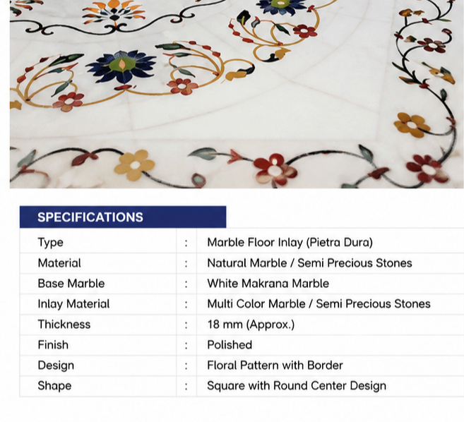 Makrana Marble flooring Eley work
