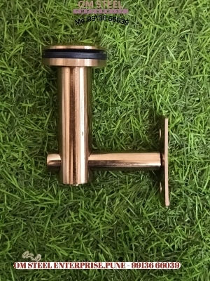 SS Glass railling rose gold L Julla