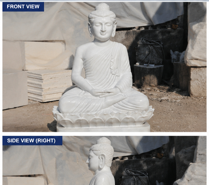 Marble Buddha Staute
