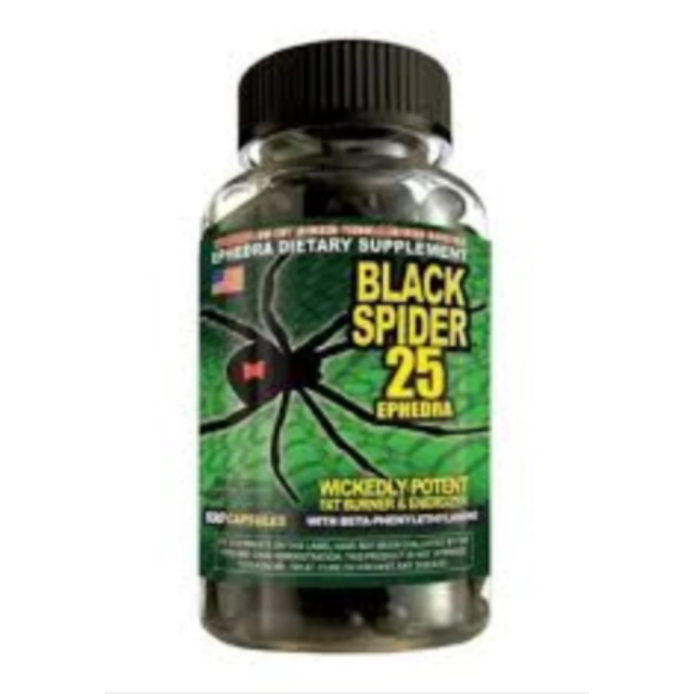 Black Spider Fat Burner 100 Capsules - Packaging Type: Box