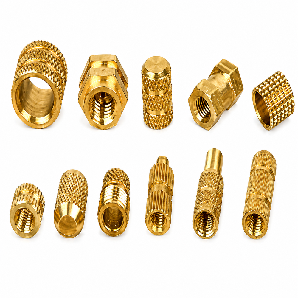 Brass 3D Printer Insert - Size: Multi