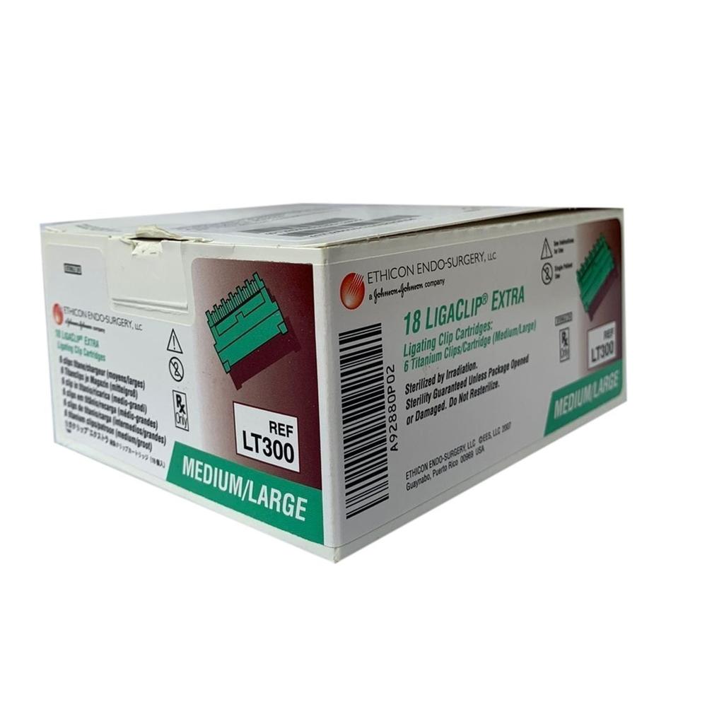 Ethicon LT300 Ligaclip Extra Ligating Clips Open & Endo Single Clip Medium Large