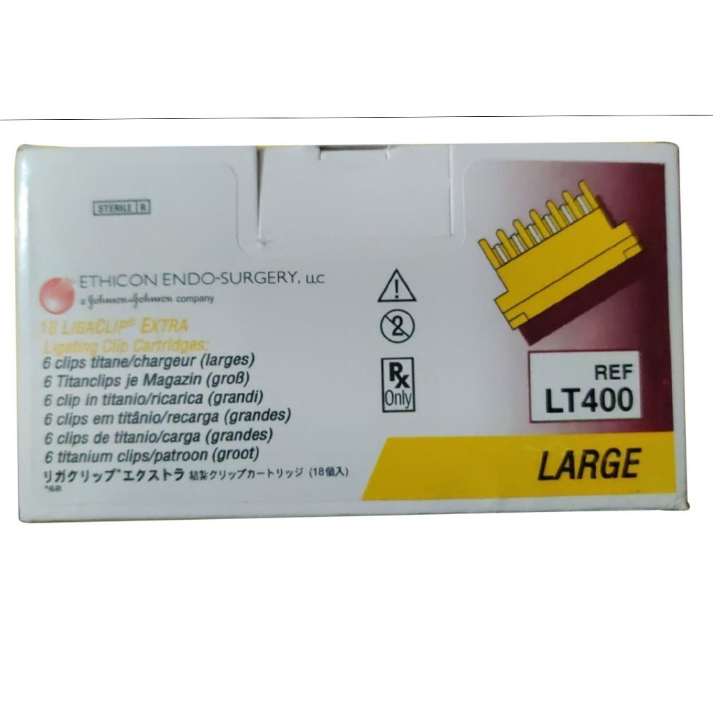 LT400 Extra Ligating Clips Box of 18Piece Laparoscopic Clip Applier