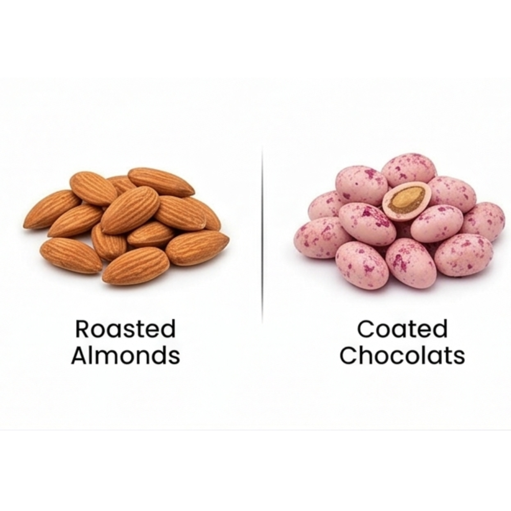 Almonds Coated Rose Petals Chocolate