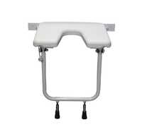 Easycare Folding Wall Shower Chair, Shower Seat Wall Mounted For Seniors, Foldable Bathroom Shower Bench For Pregnant Woman, Space-saving, Stable & Heavy Load-b