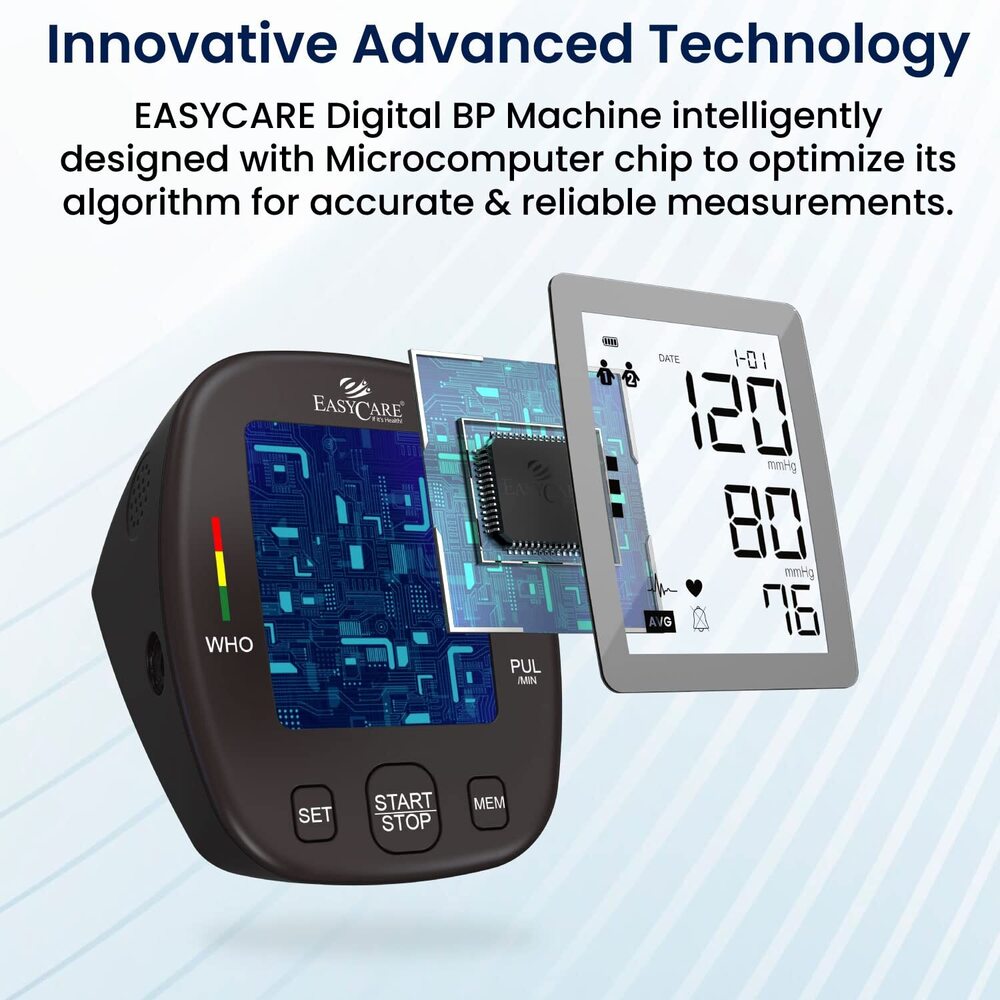 EASYCARE Arm Blood Pressure Monitor Highly Accurate Reliable and Classic Analog Dial BP Monitoring Device with Advanced German Technology for Trusted and Precise Blood Pressu
