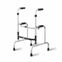 Easycare 5-level Adjustable Height Step Walker  Lightweight & Foldable Aluminum Walker  Safe & Stable Support For Elderly, Dual Reciprocal Mode, Stand Assist, Sturdy Frame Fo
