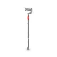 EASYCARE Premium Walking Stick  Lightweight Aluminium with 10 Height Levels Adjustable  Ergonomic Handle, Anti-Slip Base  Support for Old Age Seniors, Men, Women & Patients (Sin