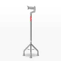 EASYCARE Premium Walking Stick  Lightweight Aluminium with 10 Height Levels Adjustable  Ergonomic Handle, Anti-Slip Base  Support for Old Age Seniors, Men, Women & Patients (Hig