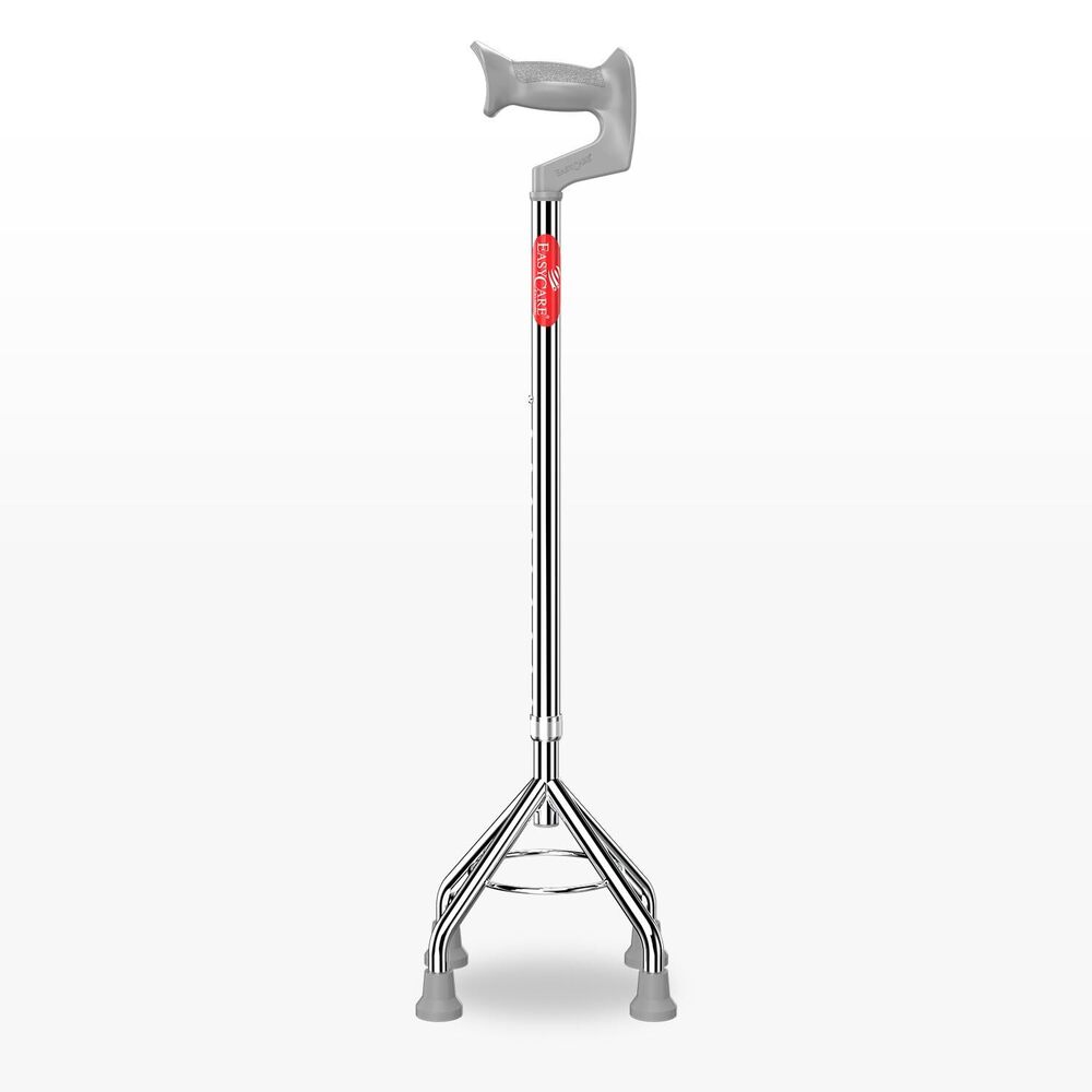 EASYCARE Premium Walking Stick Lightweight Aluminium with 10 Height Levels Adjustable Ergonomic Handle Anti-Slip Base Support for Old Age Seniors Men Women & Patients (Hig