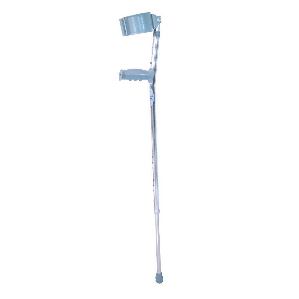 EASYCARE Aluminum Crutches Walking Stick (Height Adjustable 86-117 CM Weight Handling Capacity 50 Kgs) Light Weight -