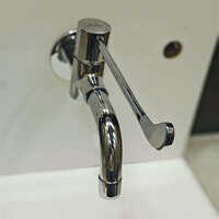 Elbow Operated Bib Cock - Color: Silver