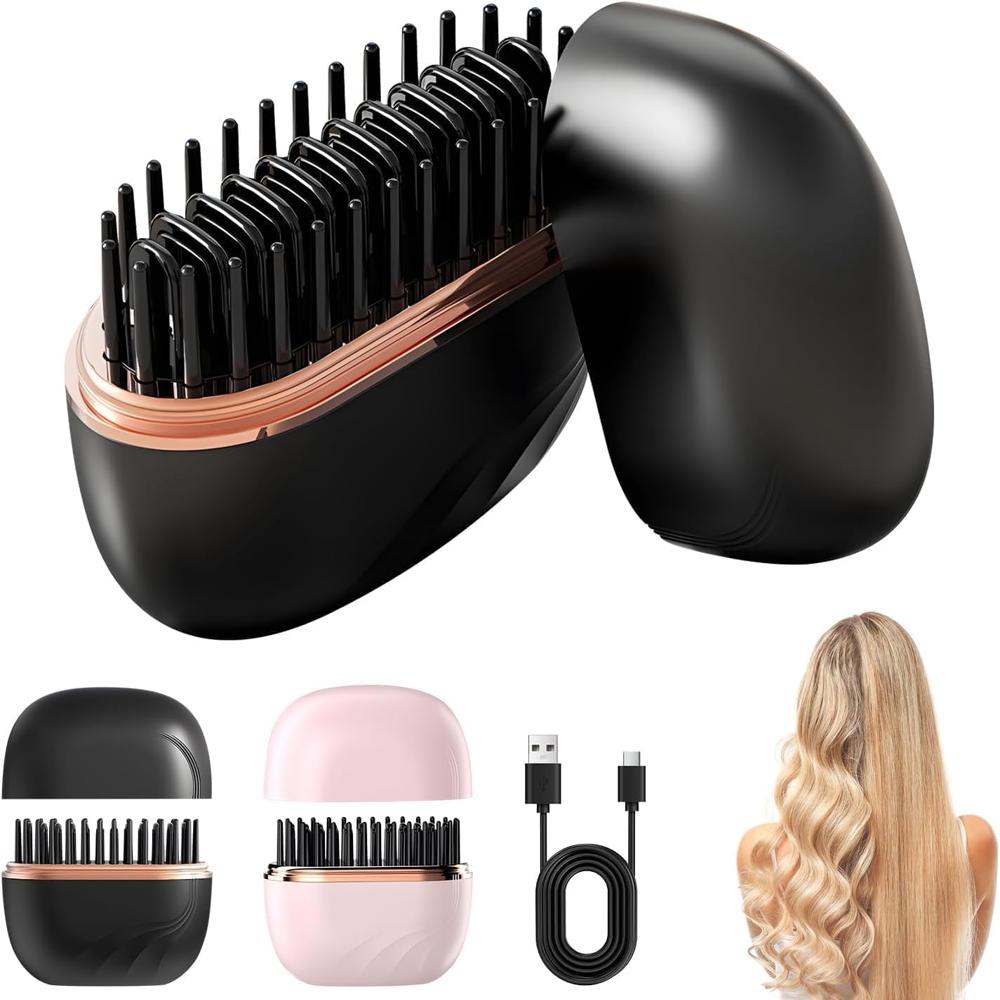 Mini Wireless Hair Straightening Comb