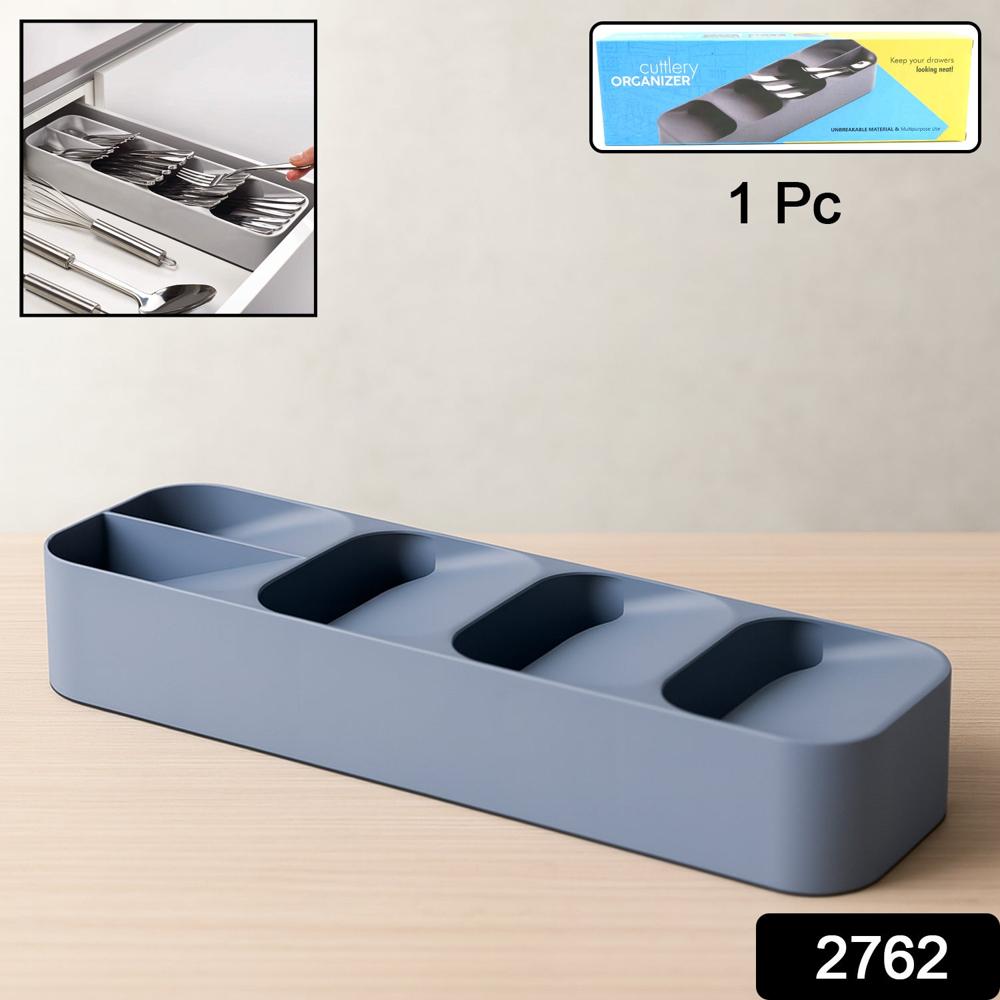 1 Pc Cutlery Tray Box Used For Storing Cutlery Items And Stuffs Easily And Safely - Color: Mix