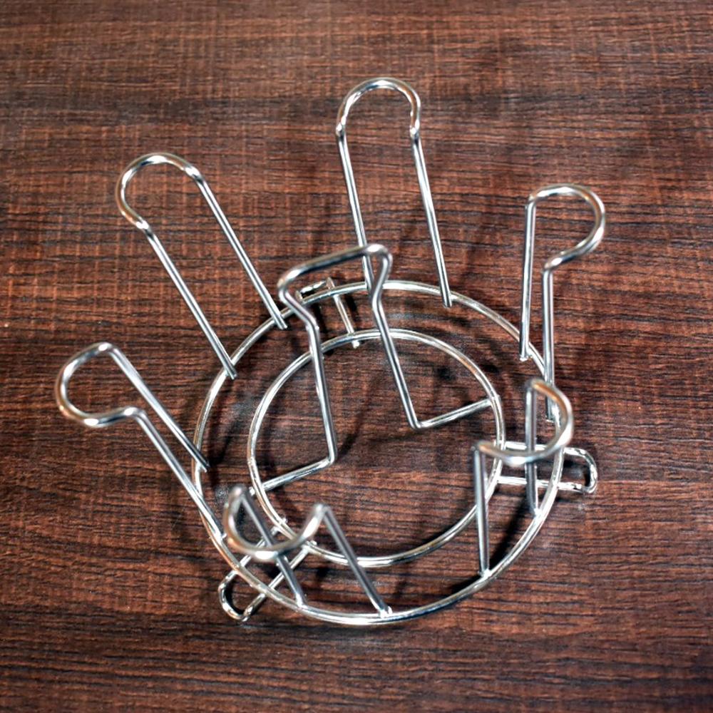 SS Round Glass Stand used for holding sensitive glasses