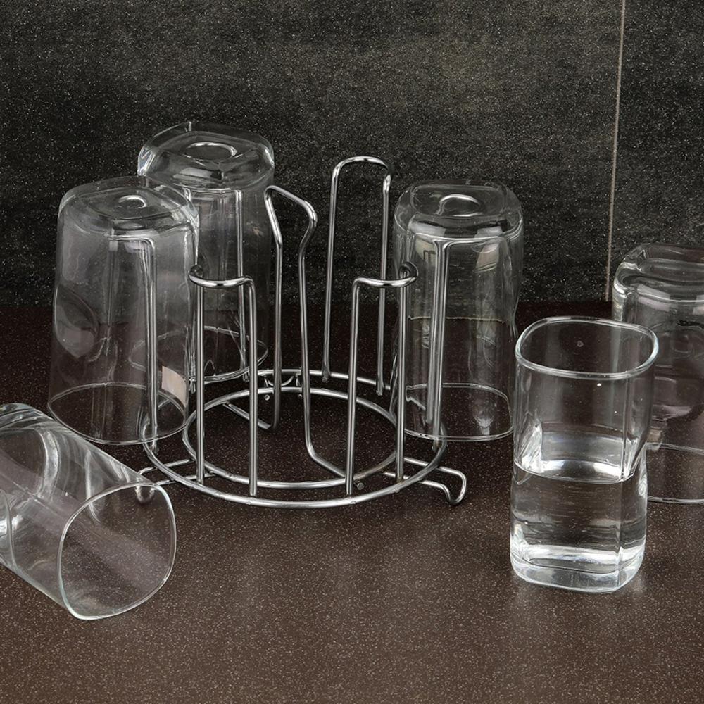 SS Round Glass Stand used for holding sensitive glasses