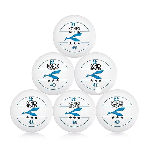 KONEX 40+ Plastic Table Tennis Balls pack of 6 Balls