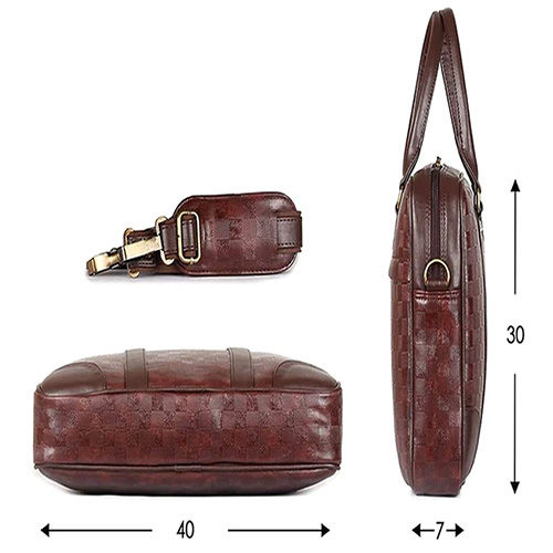 Brown Leather Bag - Design: Classic Structured
