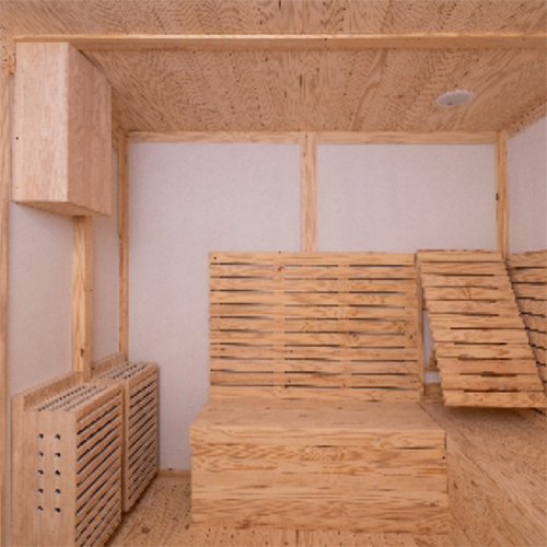 8X8 Feet Club Zen Sauna Room
