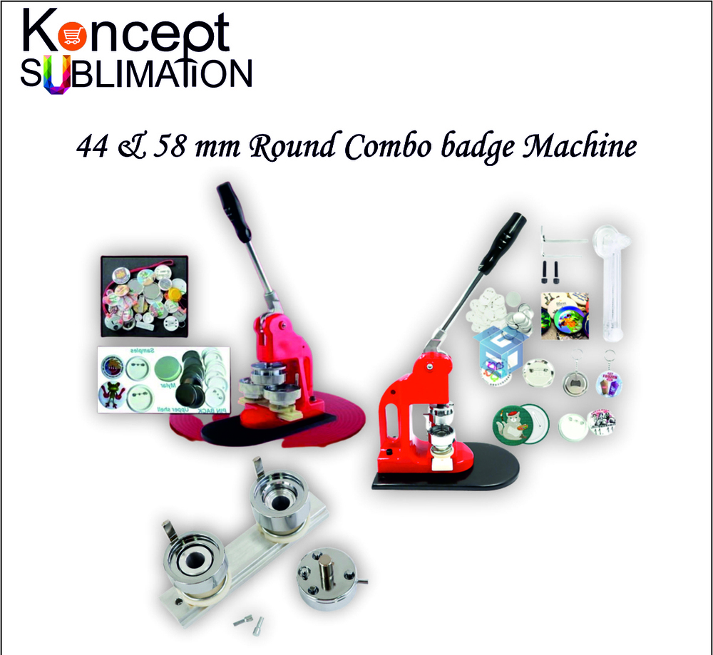58mm Round Combo Badge Machine