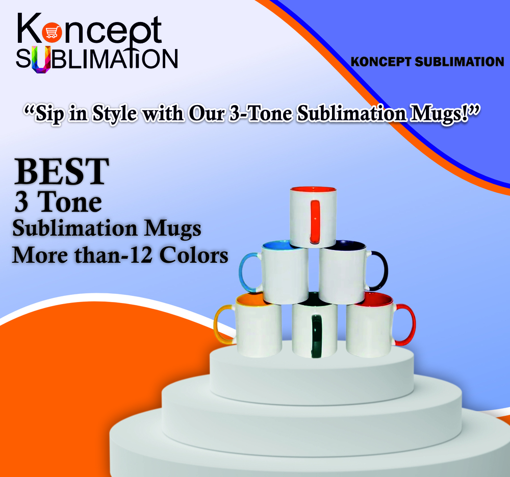 3 Tone 12 Colors Sublimation Blank Mugs