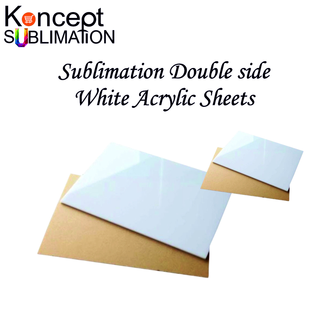 Sublimation Double Side White Acrylic Sheets