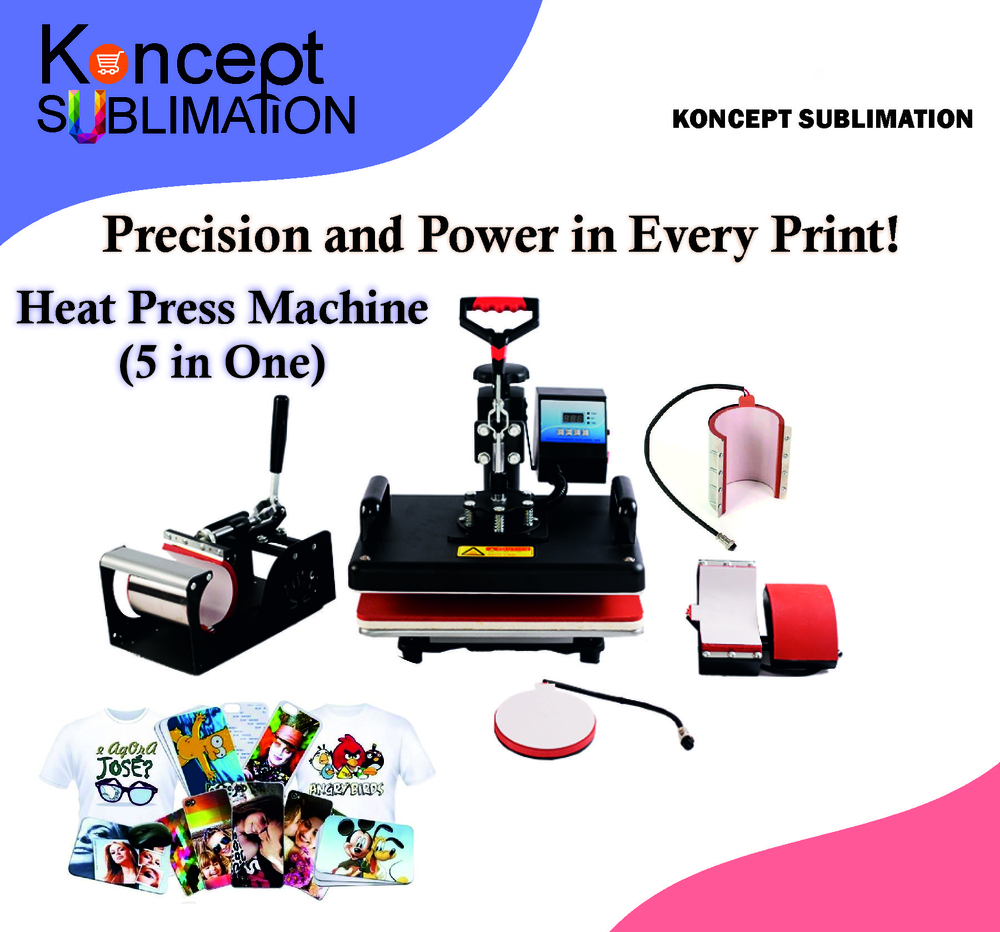 5 In One Heat Press Machine