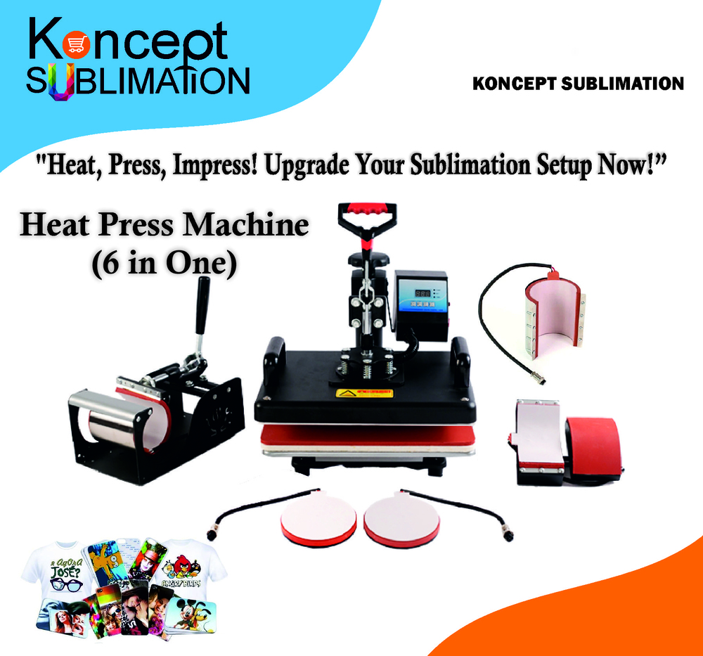 6 In One Heat Press Machine