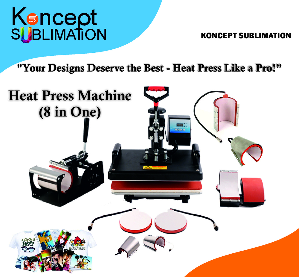 8 In One Heat Press Machine