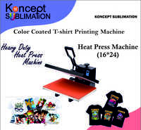 16x24 Flat Heat Press Machine - Mild Steel, 16x24 Inches, 2200w | Teflon Coated, Digital Led, Manual Pressure Adjustment