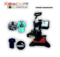 Label Heat Press Machine - Mild Steel, 38x38 Cm, 1.5 Kw | Digital Timer & Temperature Control, Overheat Protection