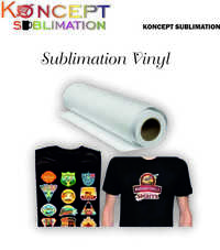 Sublimation Fabric Vinyl - Vinyl Film 24x10 Yard, White Printable, Heat-activated Adhesive, Matte/glossy Finish