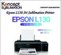 Epson L130 A4 Sublimation Printer - Plastic And Metal, 482x222x130mm, Matte Black | High-capacity Ink Tank, 5760x1440 Dpi Resolution, Usb 2.0 Connectivity