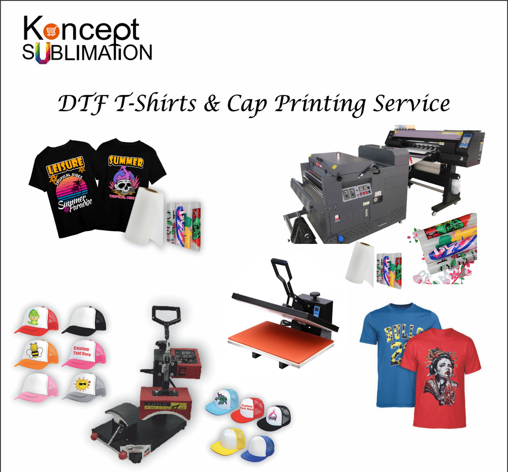 DTF T-Shirt And Cap Printing Services