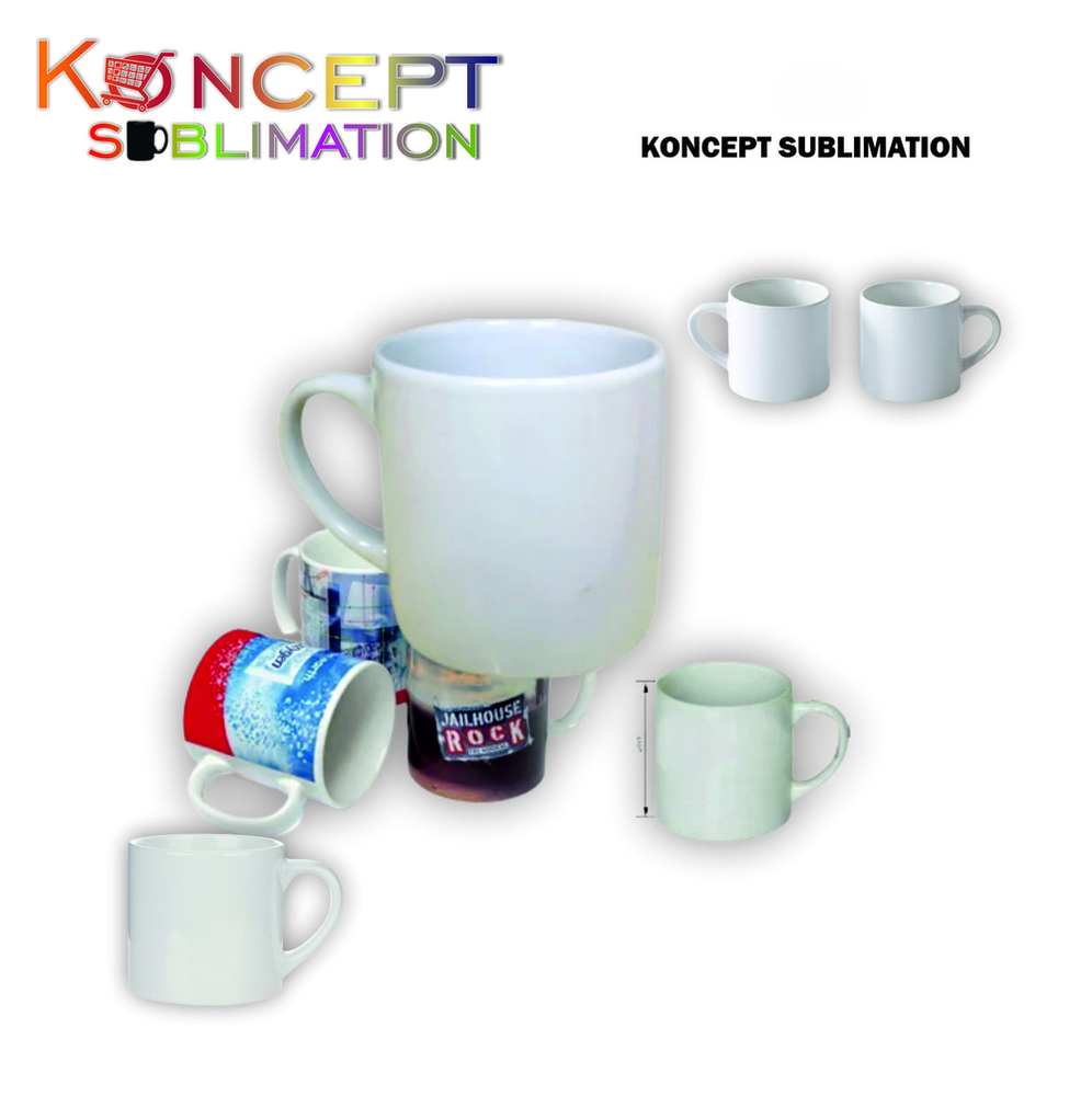 6oz Sublimation Blank White Mugs