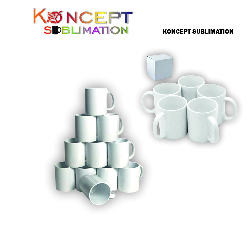 Sublimation Blank Premium White Mugs