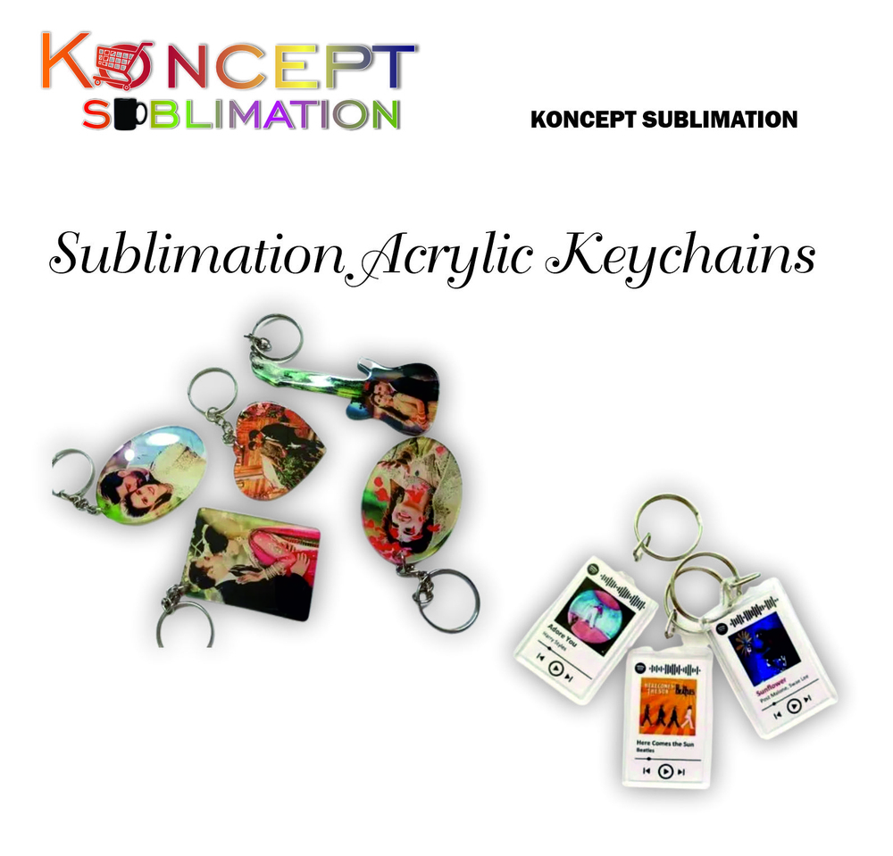 Sublimation Acrylic Keychains