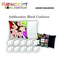 Sublimation Blank Cushions - Polyester, 16x16 Inches, White, 180-200 Gsm | Soft Touch, Wrinkle Resistant, Zipper Closure