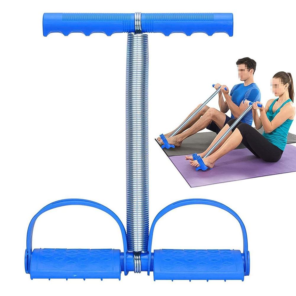 Spring Tension Pull Rope Resistance Band Exercise Strap Single Spring (1 Pc) - Color: Mix
