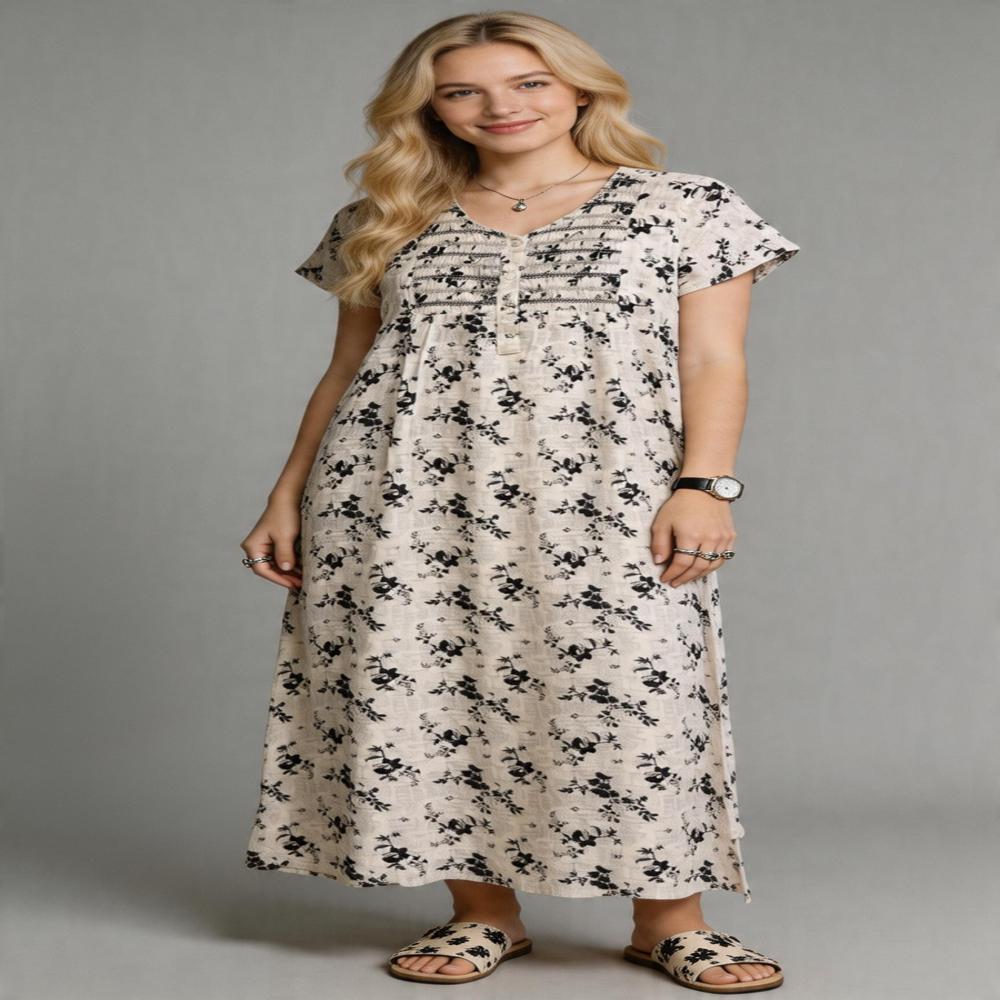 Evolove Pure Rayon Long Nightgown 