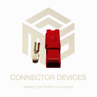 Anderson Battery Connector 50 Amp Single Pin (red) - Charging Voltage: Up To 600v Dc