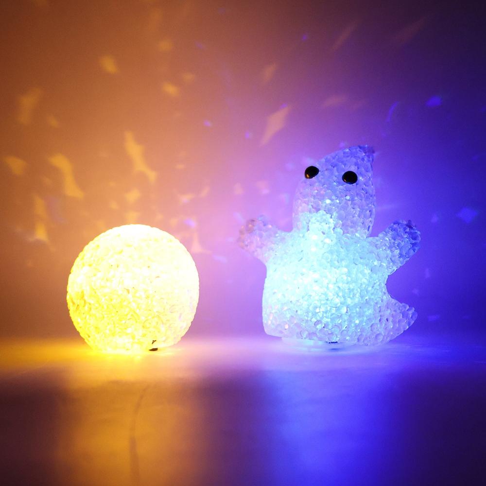 Christmas MULTI SHAPE SMALL LIGHT LAMPS LED SHAPE CRYSTAL CHRISTMAS NIGHT LIGHT LAMP (6 PC SET)
