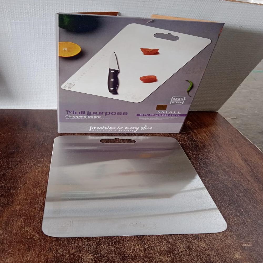 Stainless Steel Vegetable & Fruit Cutting Chopping Board (3120 Cm / 1 Pc) - Color: Mix