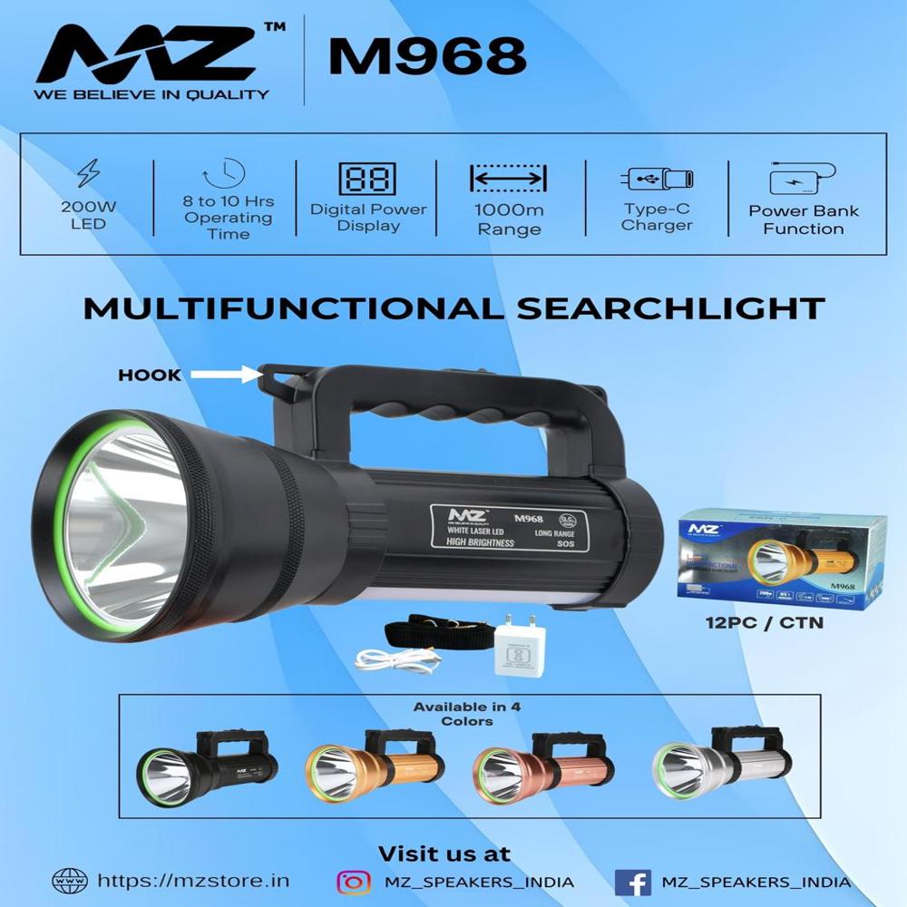 MZ M968 MULTIFUNCTIONAL SEARCHLIGHT